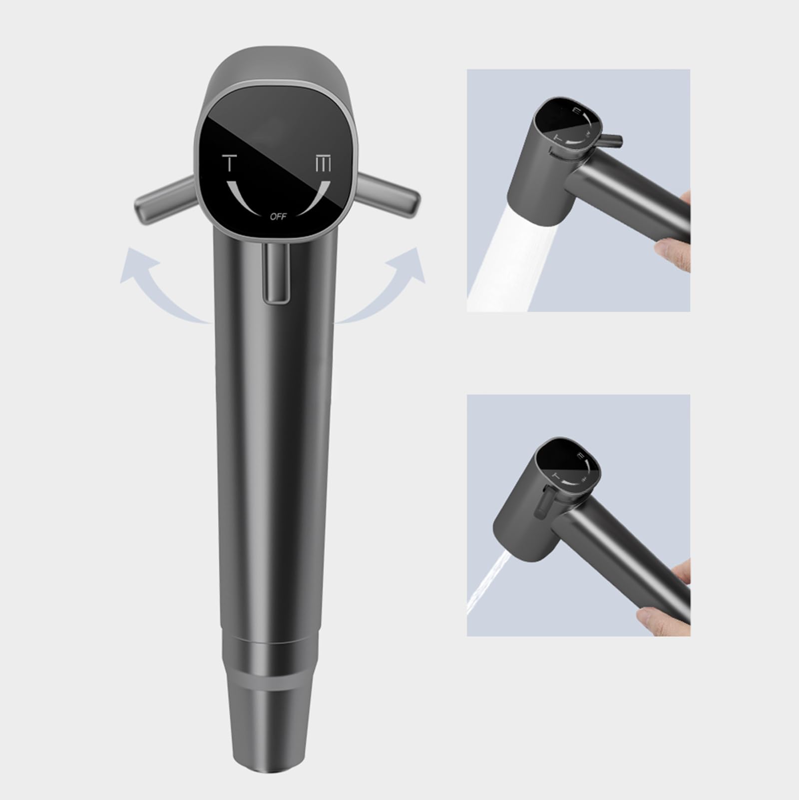 Duchas Higienicas para Wc Grifo Bidet para Wc Dual Modo para La Higiene Personal Diaria,Llaves de Electroplacas