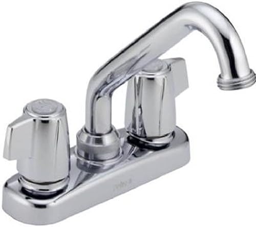 Delta Faucet 2131LF - Llave clásica de dos manijas para lavandería, cromada