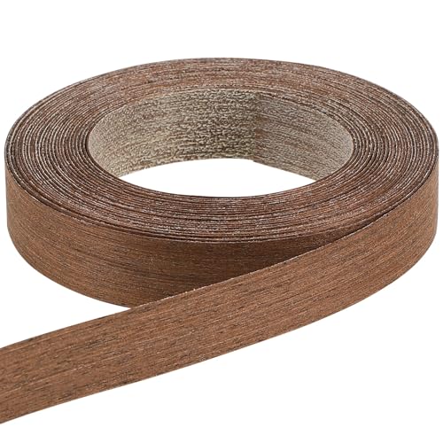 jojofuny 1 Rolle Kantenmöbel aus Massivholz Echtholz Kantenband Einfache Installation von Kantenband Holzkantenanleimer Kabinettstreifen Furnierband Furnierkante Kantenanleimung Brown