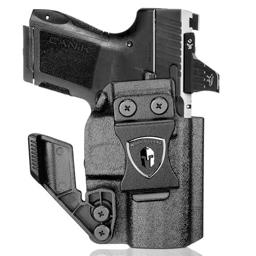 WARRIORLAND IWB Kydex Holster, Designed Exclusively and Solely for Canik Mete MC9 / MC9L Only Pistol, w/Claw & Optics Cut, Inside Waistband Concealed Carry Holster, Adj. Retention & Cant, Right Hand