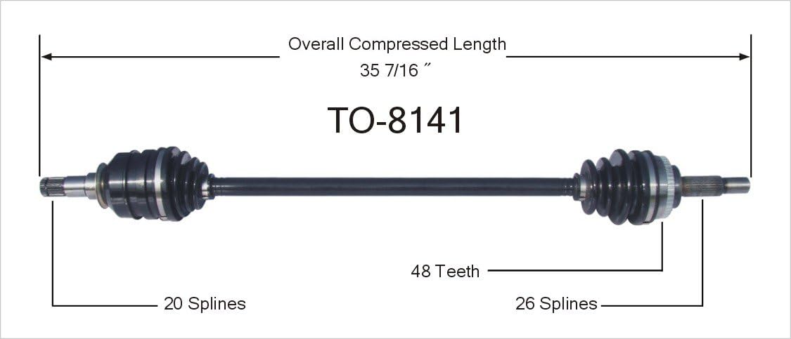 TO-8141 CV Axle Shaft