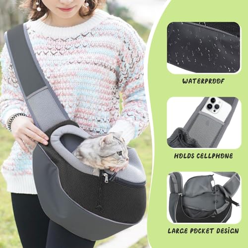 Herbst Hunde Tragetaschen, Hundetragetasche, Verstellbare Tragetasche Hund, Hundetasche für Kleine Hunde, Hunderucksack Hundetragetuch Outdoor Katzentrage Reise, Transporttasche für Haustiere