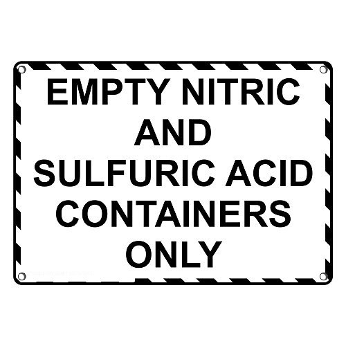 Weatherproof Plastic Empty Nitric and Sulfuric Acid Containers Only
