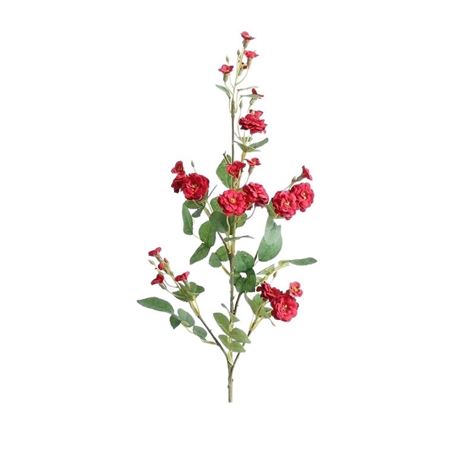 LuoAXINN Artificial Flower Branches 5 Pcs 75CM Artificial Flower Small Rose Indoor Dry Wedding Decoration(Color1)