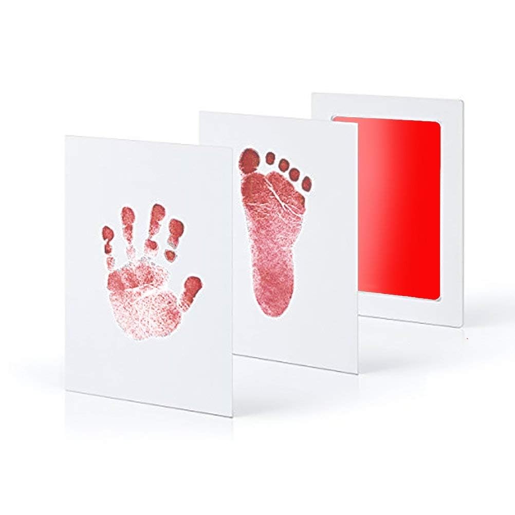 BLACK SPARROW Safe Inkless Baby Handprint and Baby Footprint Ink Pad with Imprint Cards 100% Non-Toxic & Mess Free Safe for Newborn Baby and Toddlers-image-44
