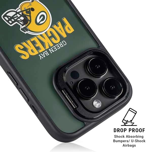 Skinit Kickstand Phone Case Compatible with iPhone 14 Pro Max - Officially Licensed NFL Green Bay Packers Helmet Design