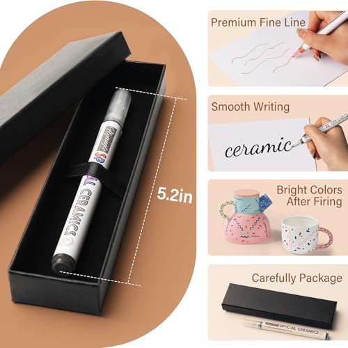Stylo sous glaçure pour céramique pour dessiner sans bavure - 4