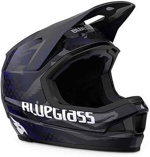 Bluegrass Legit - Casco integral de carbono, color negro y azul, talla M