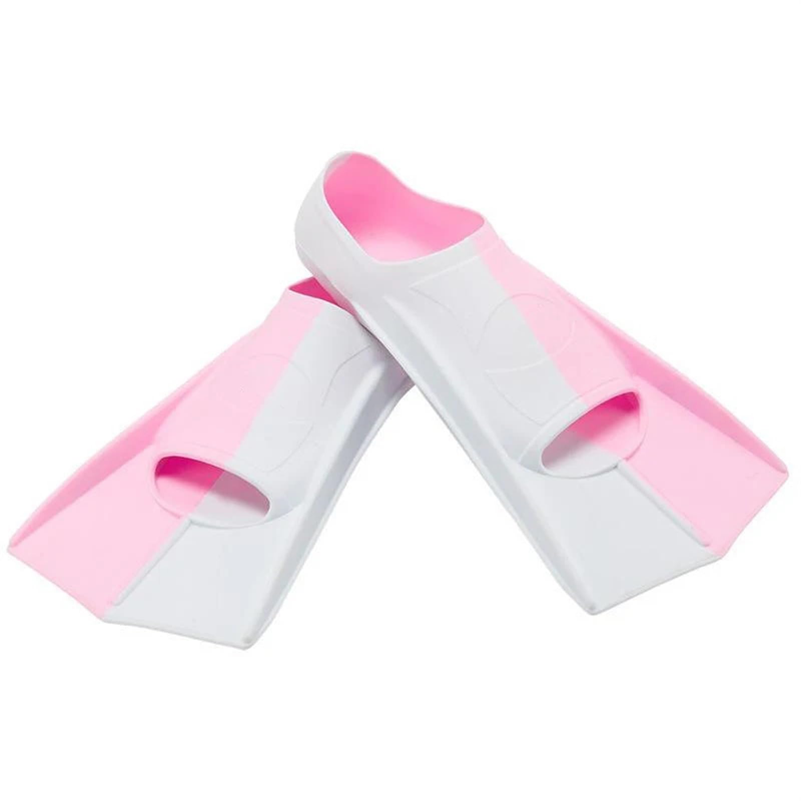 Schwimmflossen Herren und Damen aus Silikon, Kurze Flossen for Erwachsene Kinder, leichte Tauchtrainingsflossen zum Schwimmen