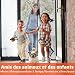 Anpro mosquito puerta mosquitera puerta 90 x 210cm, protección de insectos cortina...