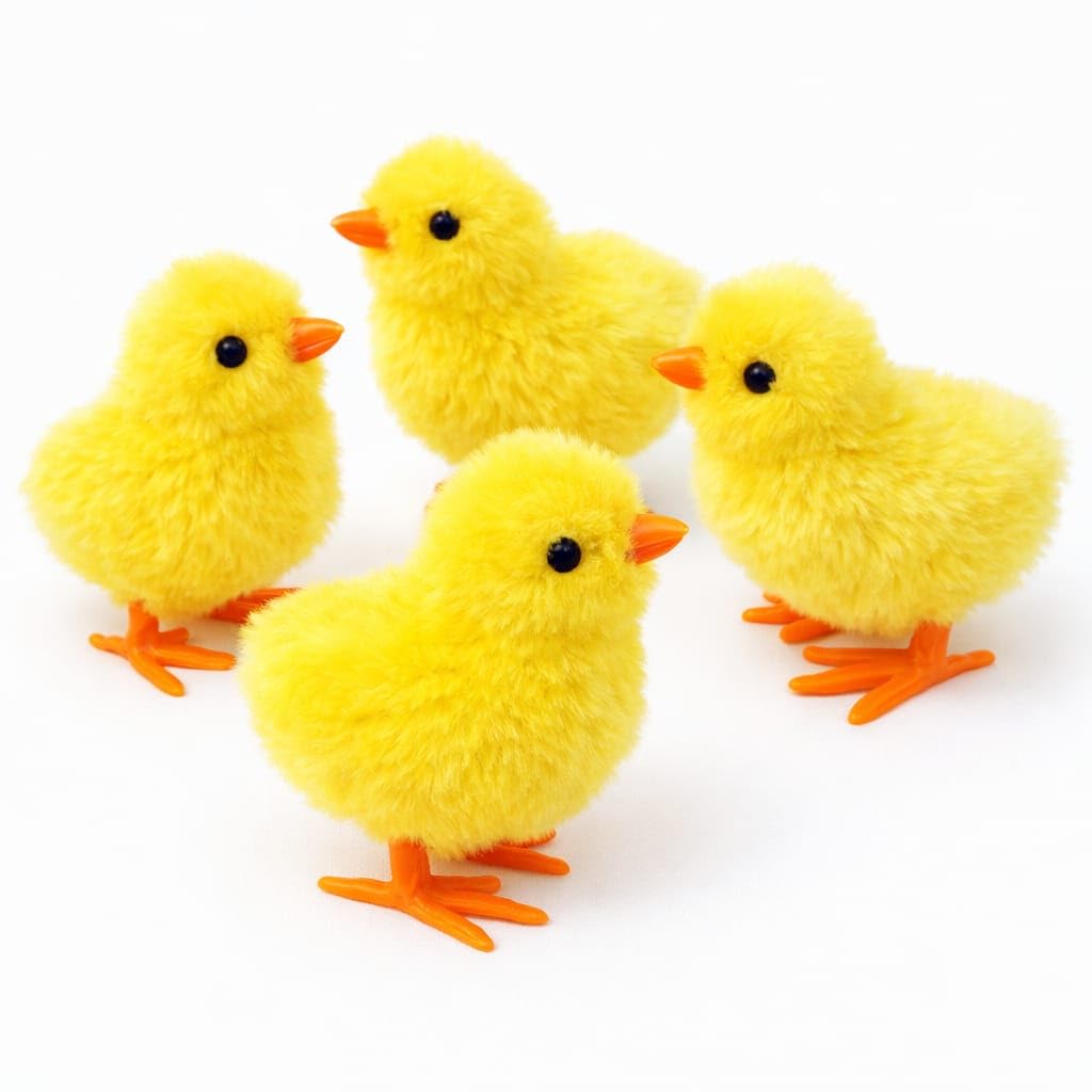 3Pcs Bunny & Jumping Chick Wind-Up Toys for Kids | Hopping Chicken & Rabbit Clockwork Toy | No Battery Moving Animal Toy Set | Return Gift, Party Favor, Birthday Gift for Toddlers Boys & Girls-image-43