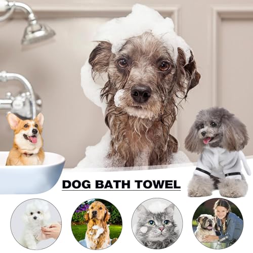 Kumprohu Casaco de secagem para cães | Toalha de roupão para gato e cachorro - Toalha de higiene par