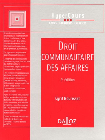 Télécharger Droit communautaire des affaires - 2e éd. PDF Ebook En Ligne
