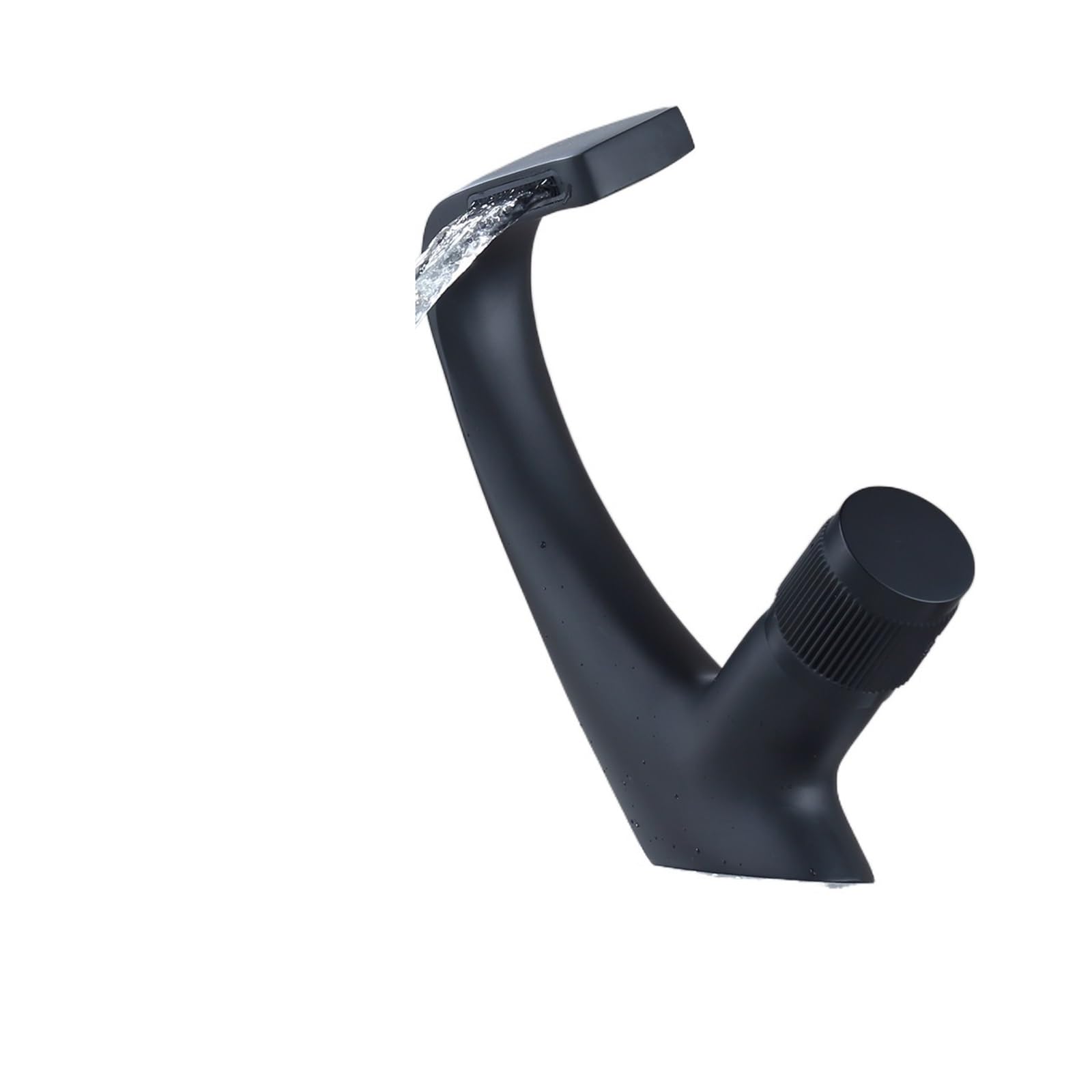 Mitigeur de lavabo monotrou Roniware MP08 finition noir mat et design contemporain