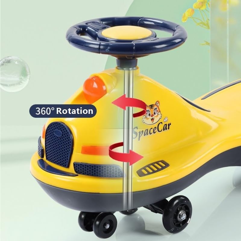 Patinete eléctrico con Ruedas LED Intermitentes, Capacidad de 140 kg, dirección Flexible, Ideal for Exteriores. Triciclo