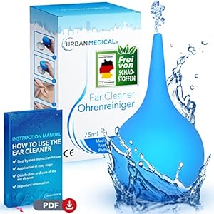 Ohrenreiniger von Urban Medical ® [2023] | Ohrenspritze | Ohrenschmalz Entferner für professionelle und sanfte Reinigung…
