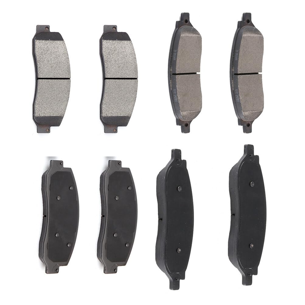 AUTOMUTO D1069 D1068 8PCS Front Rear Semi-Metallic Disc Brake Pads Set