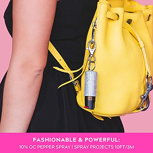 Blingsting Pepper Spray Keychain For Women Silver #TOP6