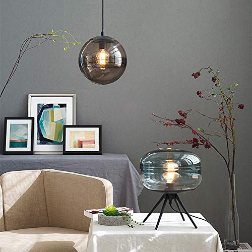 Lampe de table en verre anti-éblouissement avec variateur E27 - 6