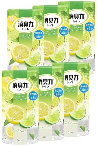 消臭力 [まとめ買い] トイレ用 置き型 フレッシュシトラス 400mL×6個 トイレの消臭力 トイレ 置くだけ 消臭剤 消臭 芳香剤のサムネイル