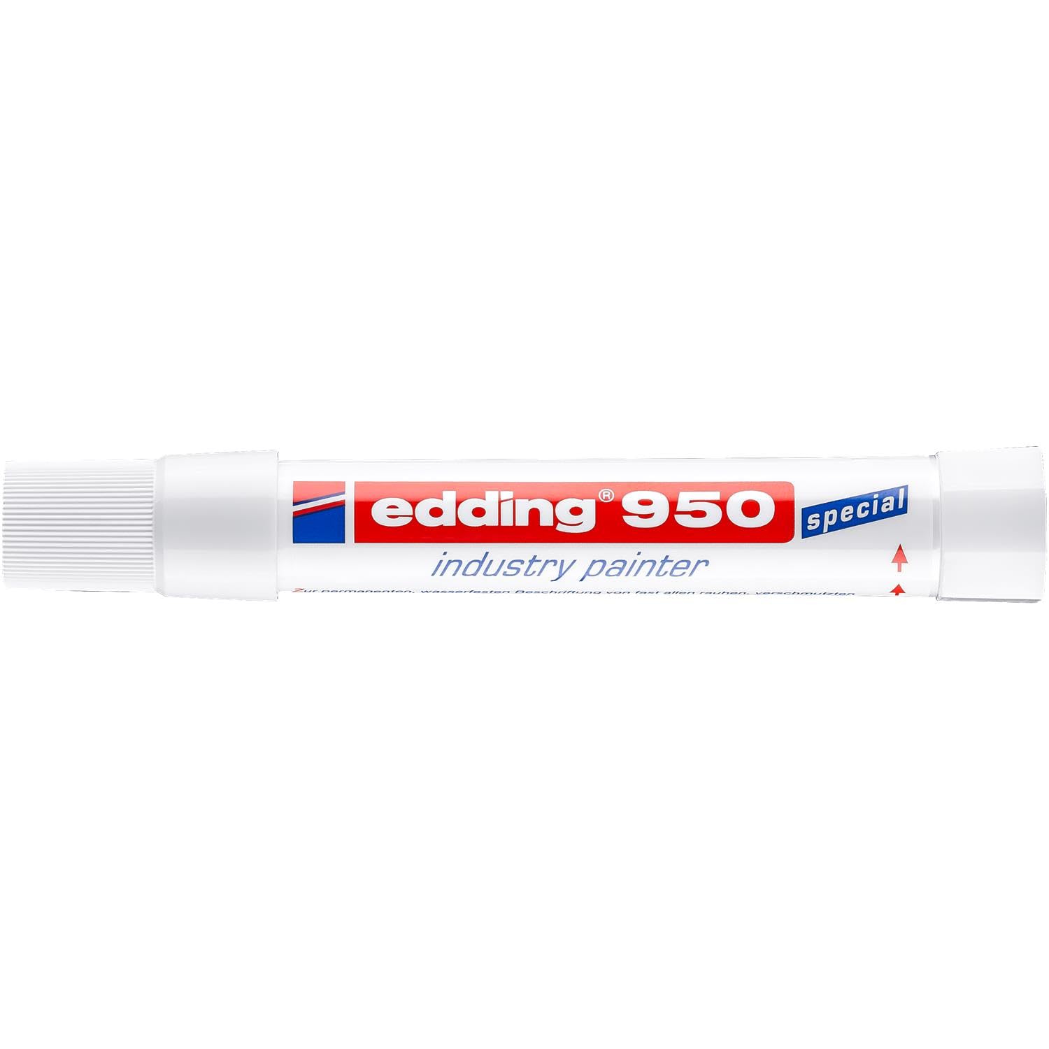EDDING Lot de 12 Marqueurs Spécial Industrie 950 Blanc Pointe Ronde Large 10 mm