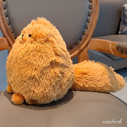 Image of Winsterch Orange Cat Stuffed Animals Plush Cat Toys,Kids Cat Plush Teddy Soft Toy Birthday Gifts for Kids Boys and Girls,Fat Orange Plush Cat Stuffed Animals