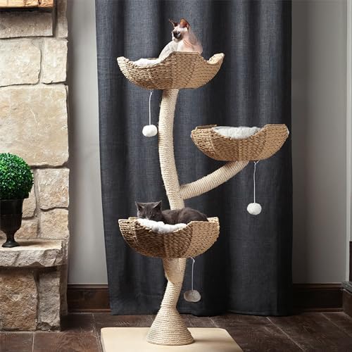 Habitat Haven The Sanctuary Árbol para Gatos Grande 3 Niveles miniatura 2