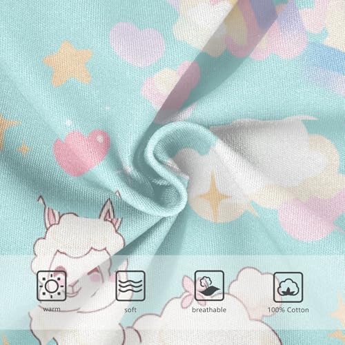 Wusikd Alpaca Boys' Underwear Cotton Rainbow Boys Briefs Soft Toddler Underwear 2T3