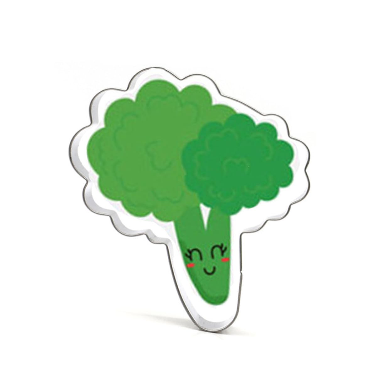 POPETPOP Brocoli Acier Inoxydable Moule Pâtisserie Antiadhérent pour Biscuits Fondant Chocolat et Découpe Légumes Outil de Cuisine Facile à Nettoyer