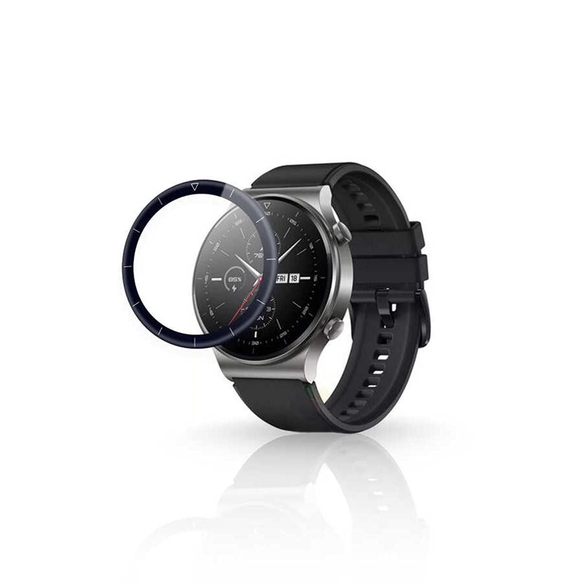 Zore Huawei ile uyumlu Watch GT2 Pro PMMA Pet Saat Ekran Koruyucu Siyah