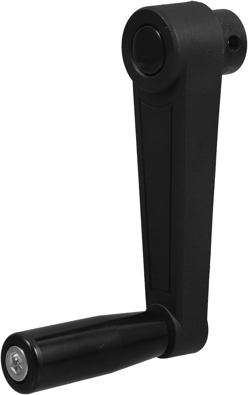 ULTECHNOVO Foldable Nylon Revolving Crank Handle 12x100mm Round Hole Swivel Rocker Handwheel for Industrial Machine Tools and Drill Presses