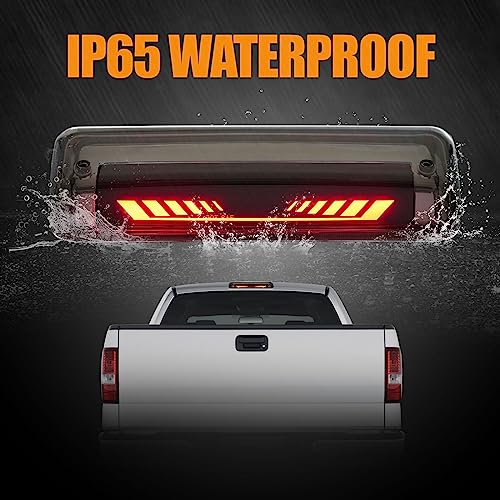 Image of Third 3rd Brake Light LED for 2004-2008 Ford F150, High Mount Rear Brake Lights Assembly for 04-08 F-150, Waterproof Center Cab Cargo Lamp Stop Light