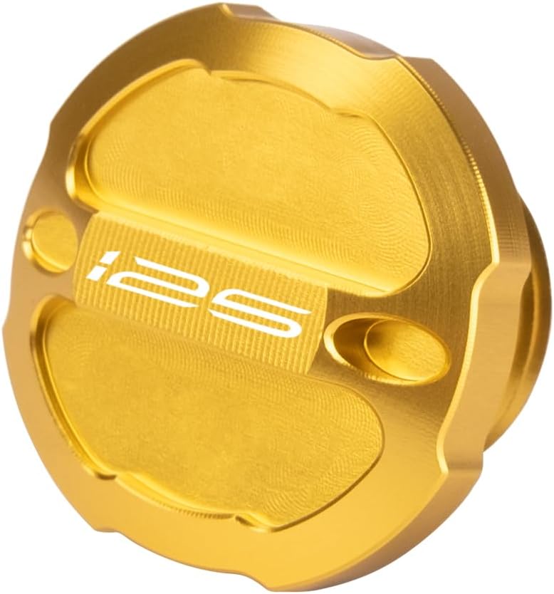Motorcycle Engine Oil Filler Cap M20x2.5 For Z125 2017-2024 Replacement OEM Oil Cap Anodized Aluminum Multiple Colors z125 Accessories (Gold)