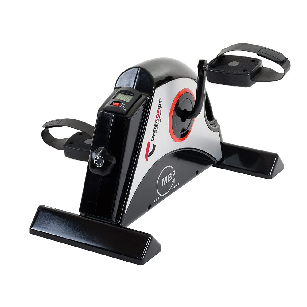 Christopeit 1340 Mini vélo d'appartement MB 3, Noir/Argent, 50 x 42 x 31 cm