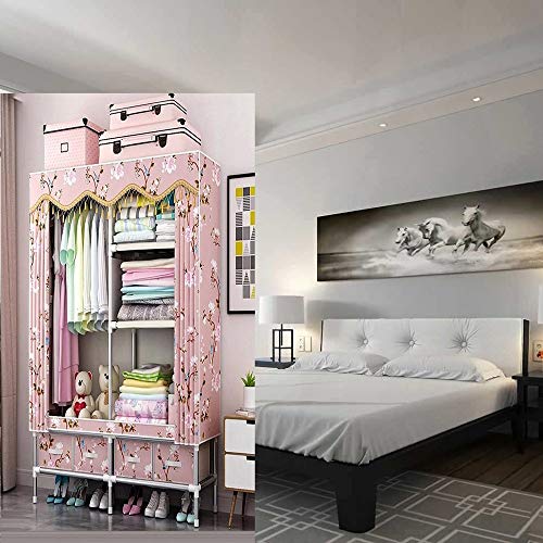 Wssbk Bedroom Multipurpose Simple Combination Wardrobe Folding Portable Clothing Storage Cabinet Dustproof Cloth Closet Home Furniture #TOP3