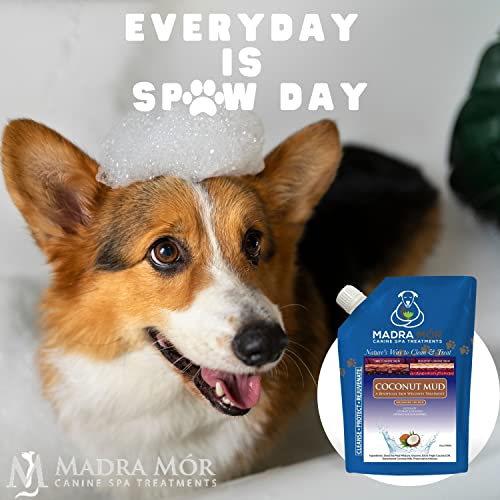 Image of Worldwide Nutrition Bundle: Madra Mor Coconut Mud - Dog Essentials Mud Bath, Dog Grooming, Dry Skin for Dogs Treatment, Dog Coat Skin Care Products - 10oz Pouch & Multi-Purpose Key Chain