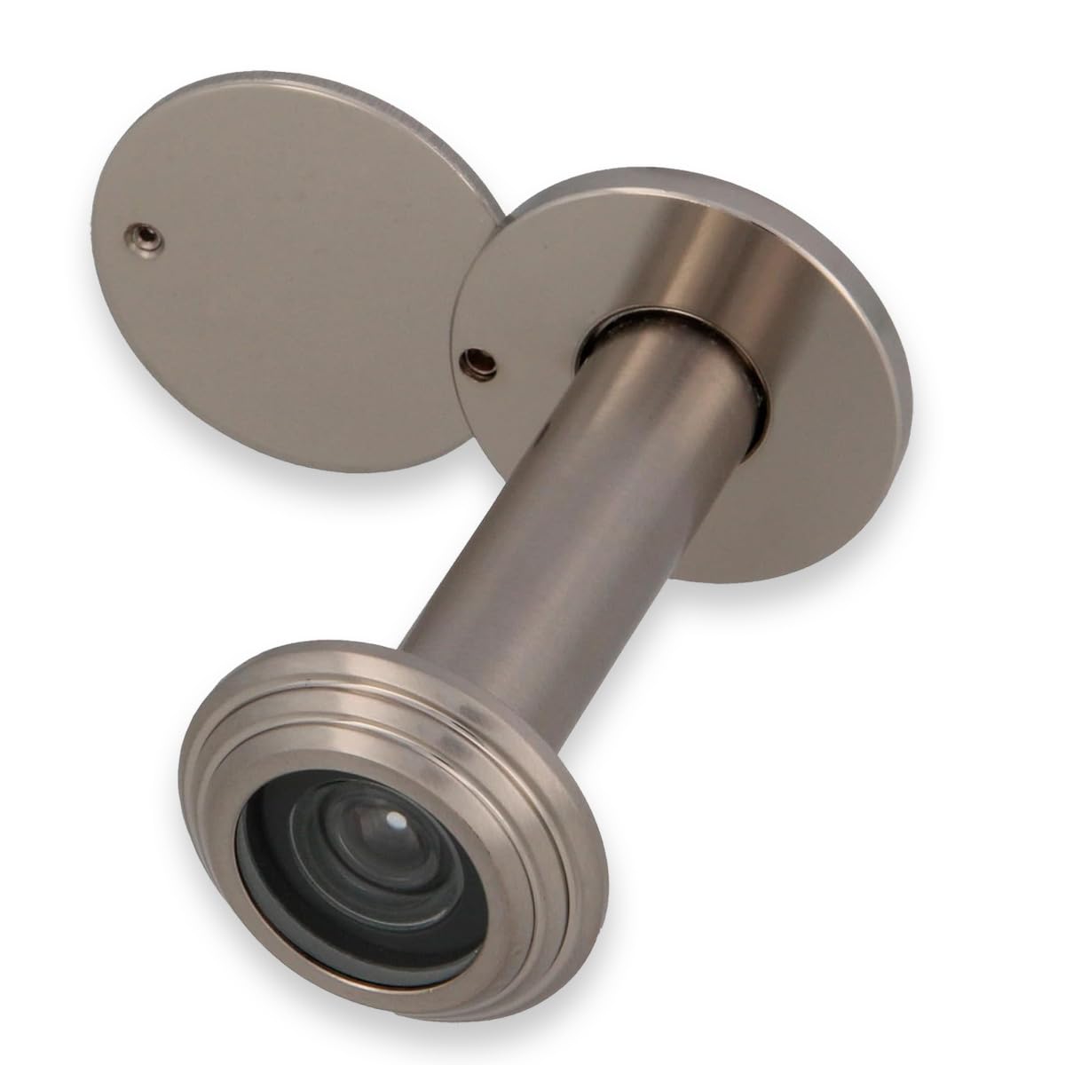 Amig Chrome Matte - Door Peephole | Super Wide-Angle Lens | Wide Field Of View | Certified For Fire-Resistant Doors | Steel | Ø14 Mm | Door Thickness: 55-80 Mm | Finish: Matte Chrome