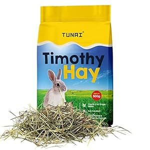 Tunai Timothy Hay for Small Animals Like Rabbit, Hamsters, Guinea Pigs, White Mice, Chinchillas, Hedgehog, 500g