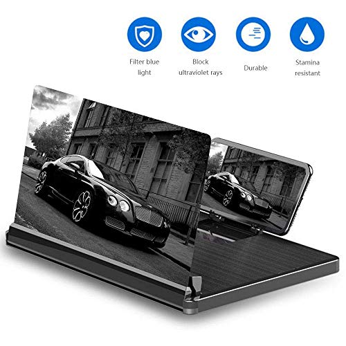 KolorFish (SM10) 12 Inches Screen Magnifier Phone 3D HD Movies