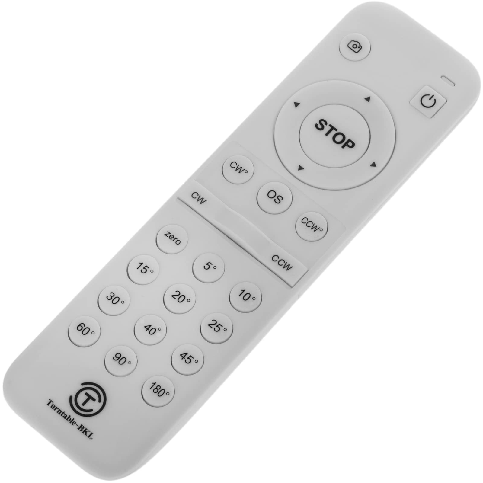 PrimeMatik PrimeMatik - Plateau tournant électrique de 20 cm en Blanc avec télécommande et 24 Fonctions