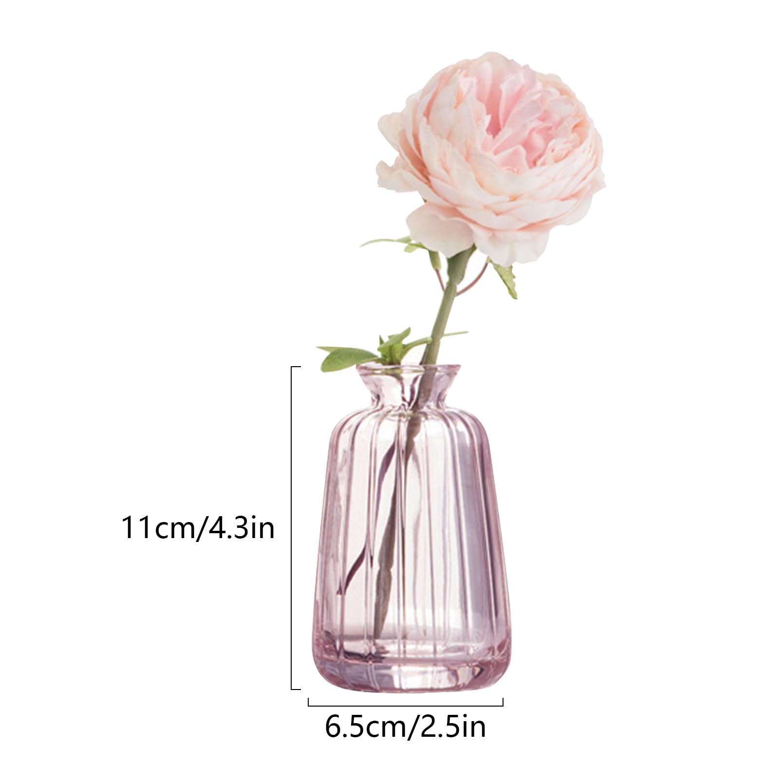 Lot De 6 Petits Vases En Verre Pour Décoration De Table - Pour