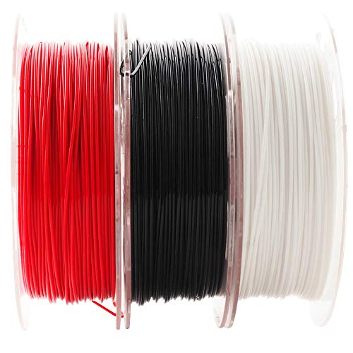 3D Printer PLA Filament Bundle, 1.75mm+/- 0.03mm, Widely Compatible, 3 Spools Pack, 1.1