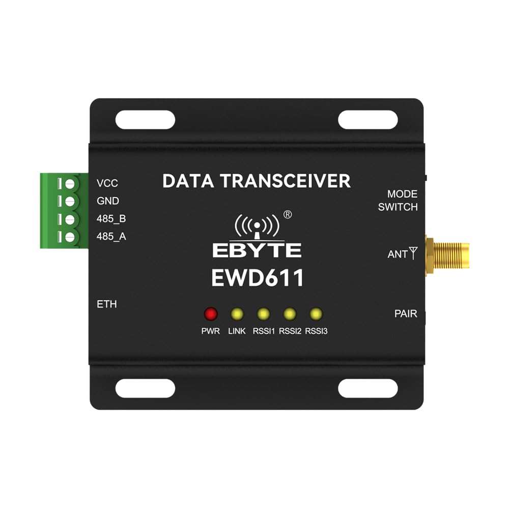 868MHz 915MHz Wireless Data Image Transmission Modem RS485 EWD611-900NW20(485) Full Duplex Long Distance Star Networking AT Command