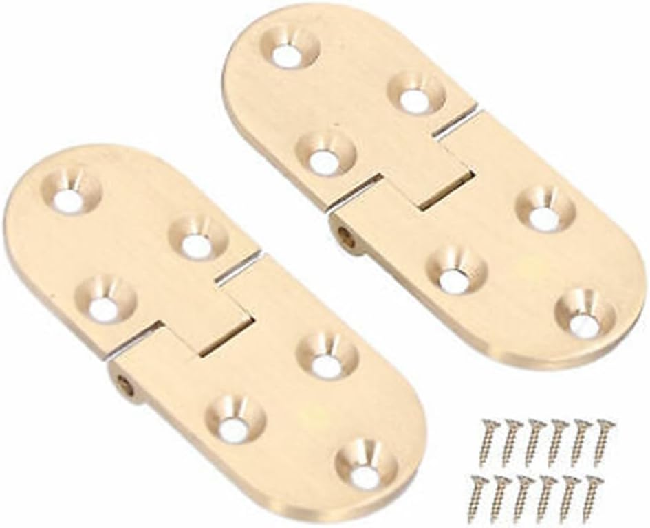 12 Pieces Flap Hinge Spring with 180 Degree Folding and Flip Top Function, Suitable for Folding Tables Sewing Machine Tables (1Pcs Stainless steel)