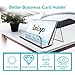 Boloyo Acrylic Business Card Holder for Desk , 6PC Business Card Display Stand Desktop Name Card Organizer Capacity 60 Cards