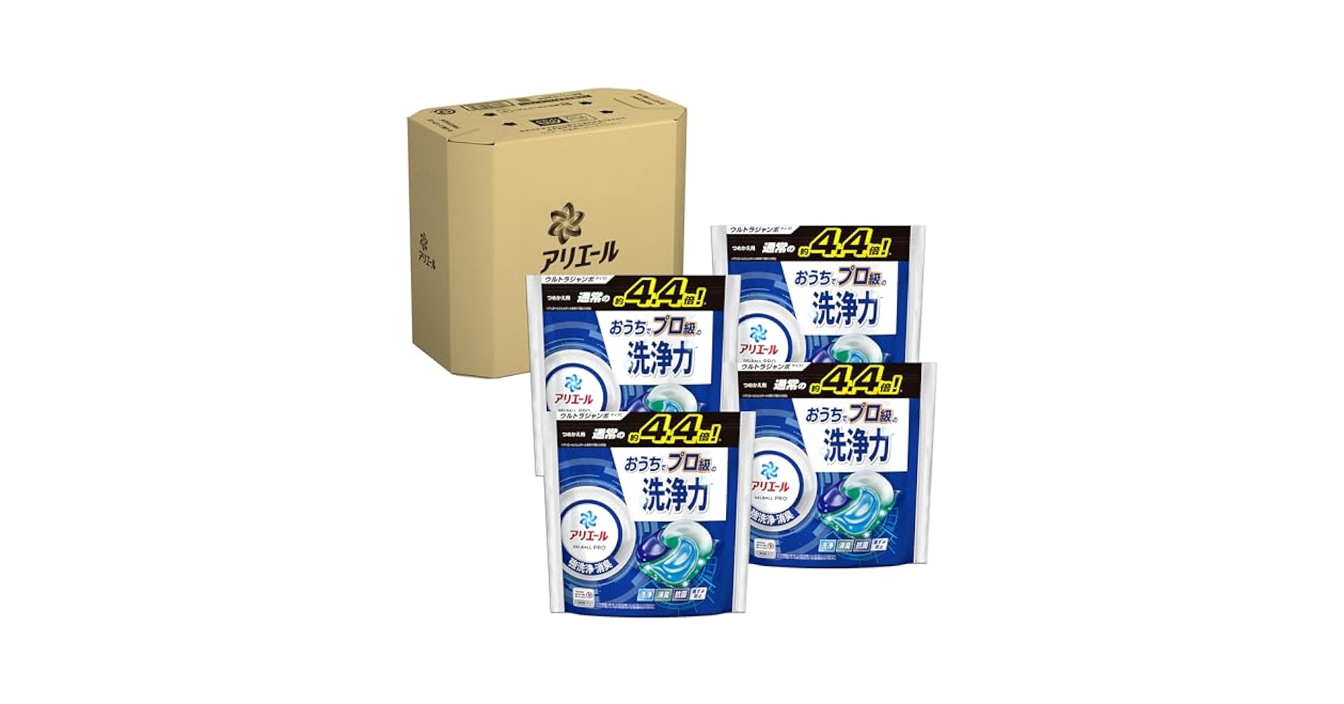 Amazon | アリエール 洗濯洗剤 ジェルボール PRO 詰め替え 48個