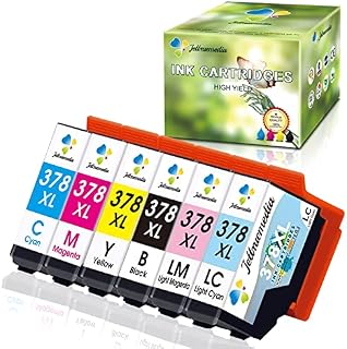 JTM 378XL Ink Cartridges for Epson 378 378XL Ink Cartridges Multipack Work on Epson Expression Photo XP8600 XP8000 XP8005 XP-8500 XP8700 Printer XP8700 XP-8500 XP-8505 XP-8600 XP-8000 XP-8005 Inks