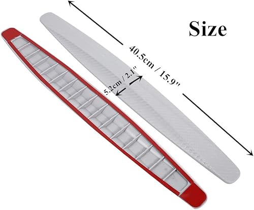 Miniatura 11 de Youngine Protector de parachoques universal para esquina delantera y trasera de coche, fibra de carbono, anti-colisión, etiqueta engomada de borde