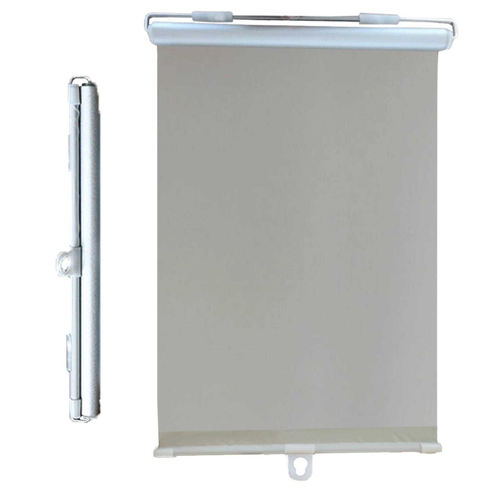 DECAKE Blackout Roller Shades Without Drilling, 60x125/75x125cm Sunshade Blinds, Suction Cup Roll Up Blinds for Windows, Curtains, Sunscreen/uv Protection,Grey-65x125cm(25.6 * 49.2in)