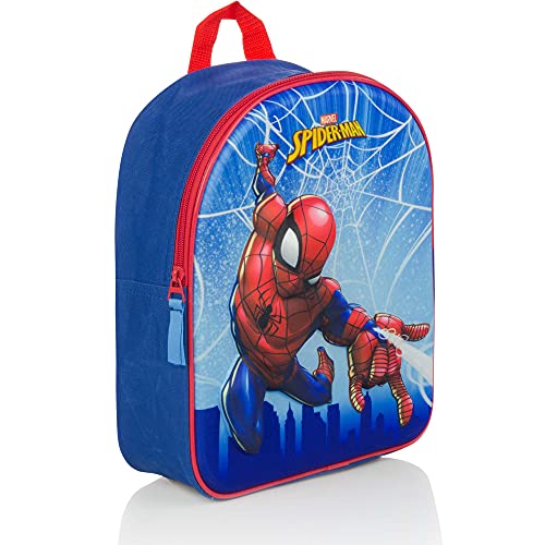 Marvel Spider-Man Sac à Dos pour Enfants - 3D - Bleu